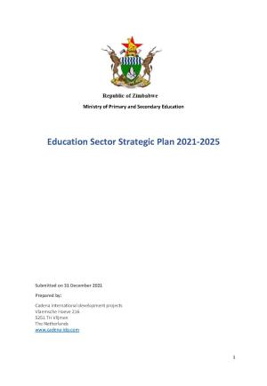 education sector strategic plan zimbabwe